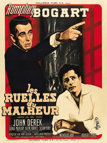 Knock on Any Door Movie Poster Print showcasing classic film art.