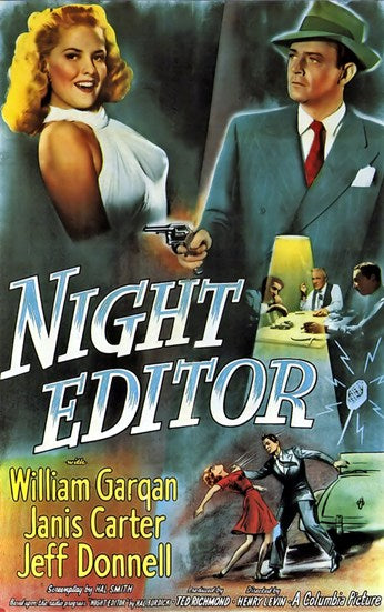 Night Editor Movie Poster showcasing captivating cinematic imagery.
