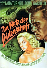 The Postman Always Rings Twice movie poster print featuring classic film art.