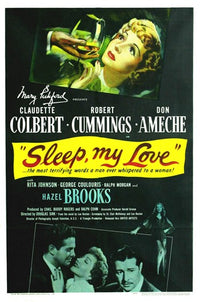 Sleep My Love Movie Poster showcasing classic horror film art.