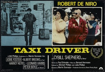Taxi Driver Movie Poster showcasing iconic film art.