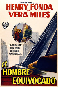 The Wrong Man movie poster print featuring captivating visuals.