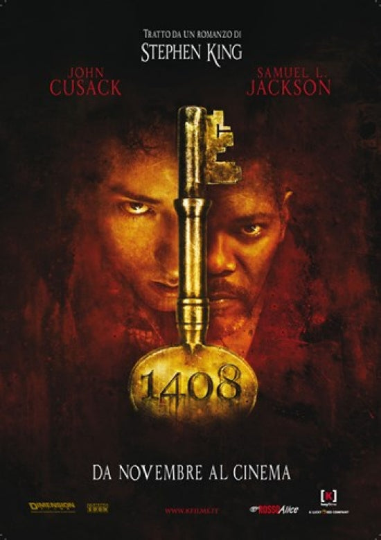 1408 Movie Poster Print showcasing horror elements.