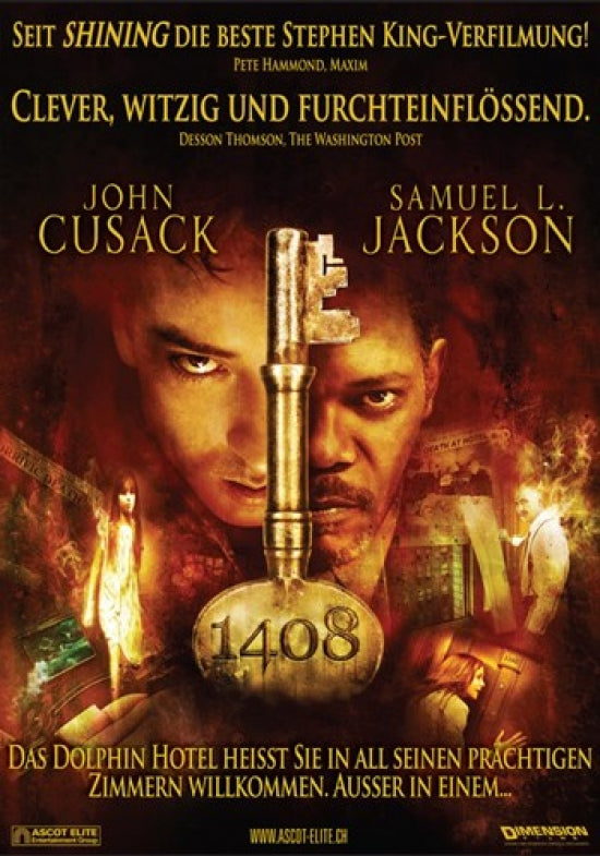 1408 Movie Poster Print showcasing the eerie essence of the film.