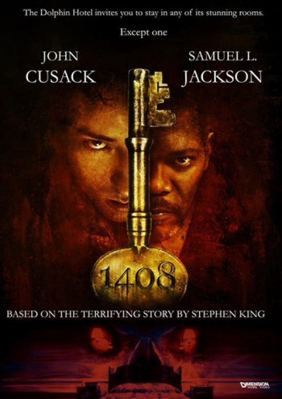 1408 Movie Poster Print featuring horror film artwork