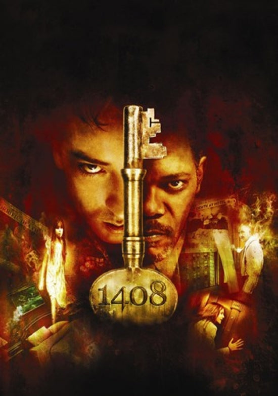 1408 Movie Poster Print featuring eerie artwork