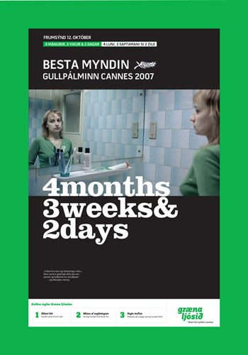 4 Months, 3 Weeks and 2 Days Movie Poster featuring dramatic film art.