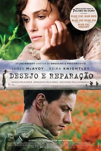 Atonement Movie Poster Print showcasing the film's emotional narrative.
