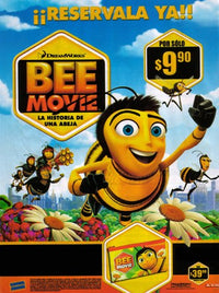 Bee Movie poster print featuring colorful animated characters