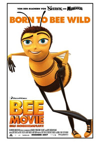 Bee Movie Poster Print showcasing colorful and fun design.