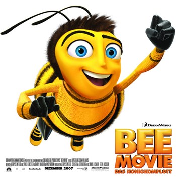 Bee Movie Poster Print - Colorful and Fun Artwork