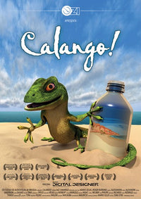 Calango Movie Poster Print showcasing vibrant colors and cinematic art.