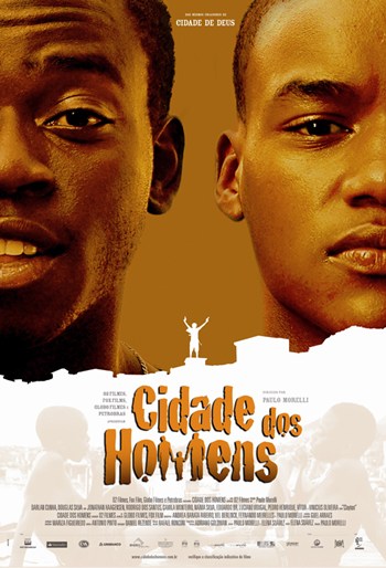 City of Men Movie Poster Print featuring vibrant urban imagery.