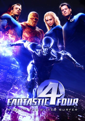 Fantastic Four Rise of the Silver Surfer Movie Poster featuring iconic characters.
