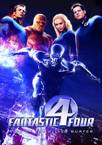 Fantastic Four Rise of the Silver Surfer Movie Poster featuring iconic characters.