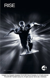 Fantastic Four: Rise of the Silver Surfer Movie Poster featuring vibrant superhero imagery.