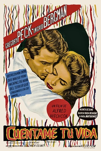 Spellbound Movie Poster Print featuring iconic cinematic imagery.