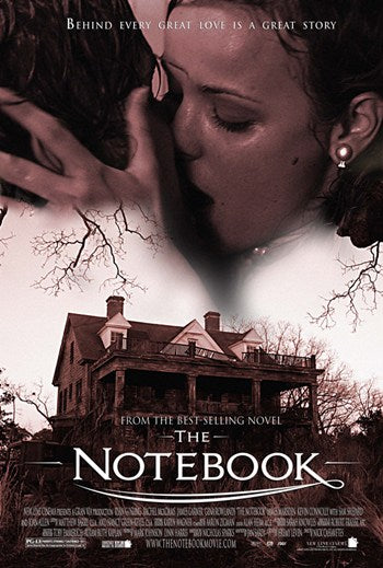 The Notebook Movie Poster Print showcasing a romantic scene.