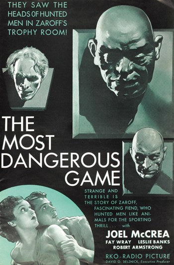 The Most Dangerous Game Movie Poster Print featuring captivating cinematic artwork.