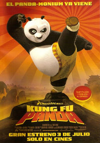 Kung Fu Panda Movie Poster Print featuring Po in action
