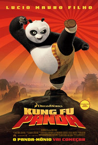 Kung Fu Panda movie poster print featuring colorful animation and beloved characters.