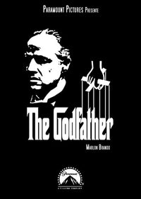 The Godfather Movie Poster featuring iconic film art.