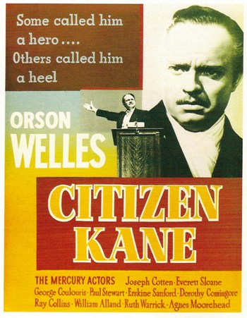 Citizen Kane Movie Poster Print showcasing classic film artwork.