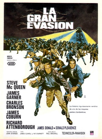 The Great Escape Movie Poster Print featuring iconic film imagery.