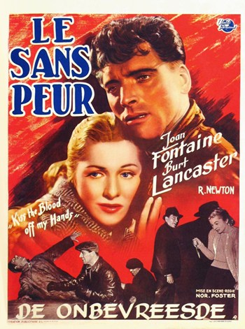 Kiss the Blood Off My Hands Movie Poster - Classic Film Art