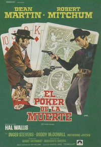 5 Card Stud Movie Poster Print featuring classic poker scenes.