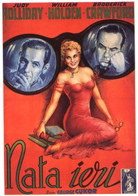 Born Yesterday Movie Poster Print showcasing classic film artwork.