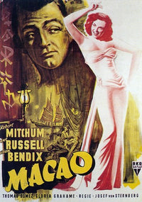 Macao Movie Poster Print showcasing classic film art.