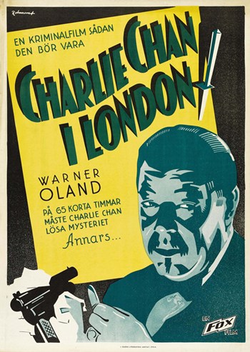 Charlie Chan in London Movie Poster Print showcasing classic film art.