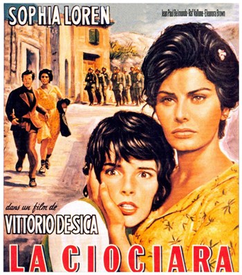 Two Women Movie Poster Print showcasing vibrant colors and cinematic appeal.