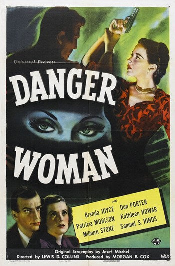 Danger Woman Movie Poster Print showcasing bold imagery and vibrant colors.