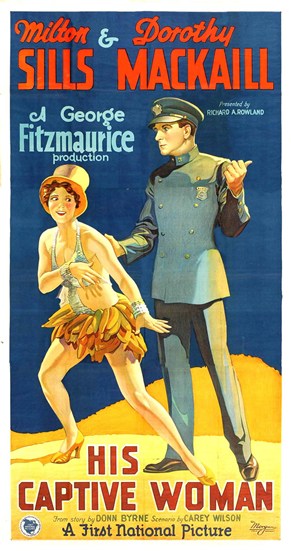 His Captive Woman Movie Poster Print showcasing cinematic drama.