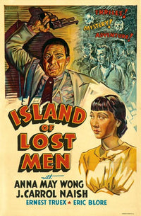 Island of Lost Men Movie Poster Print featuring cinematic artwork.