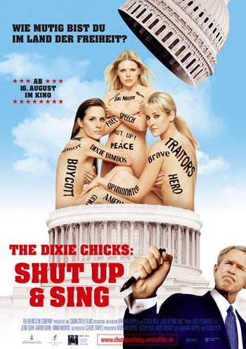 Shut Up and Sing Movie Poster Print showcasing music and activism themes.