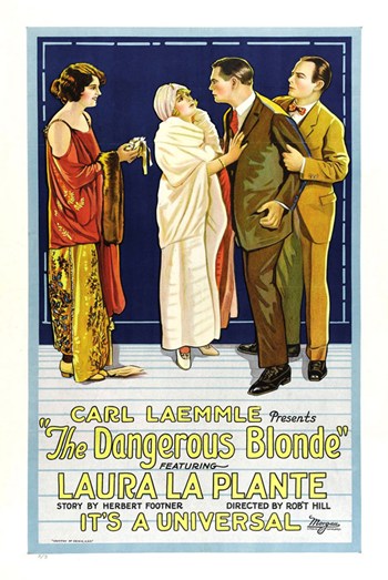 The Dangerous Blonde Movie Poster Print showcasing classic film noir style.