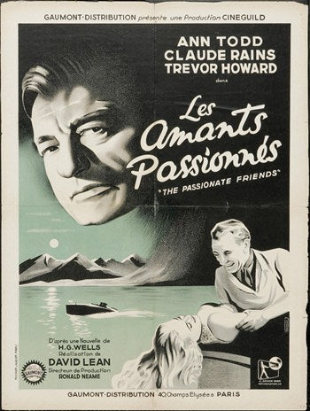 The Passionate Friends Movie Poster Print showcasing classic cinema art.