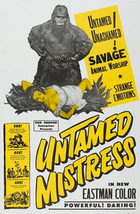 Untamed Mistress Movie Poster Art Print showcasing vibrant cinematic imagery.