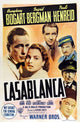 Casablanca Movie Poster Print featuring iconic film characters and quotes.