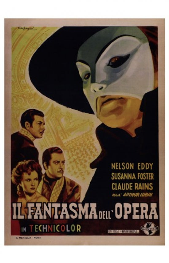 The Phantom of the Opera movie poster print capturing the classic tale's drama and allure.