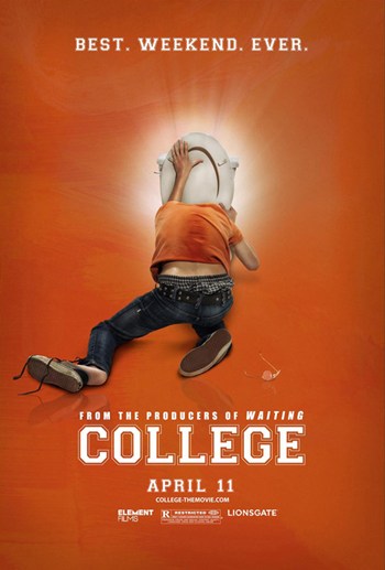 College Movie Poster Print featuring vibrant design, perfect for dorms.