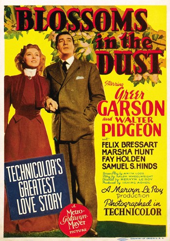Blossoms in the Dust Movie Poster Print showcasing cinematic art.