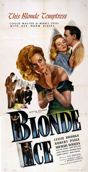 Blonde Ice Movie Poster Print showcasing classic film artwork.