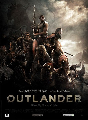Outlander Movie Poster Style A (2009) featuring sci-fi adventure theme.
