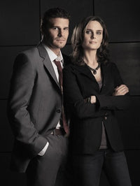 Bones TV Movie Poster Print showcasing forensic themes and characters.