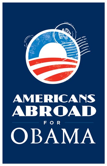 Barack Obama Americans Abroad for Obama Campaign Poster