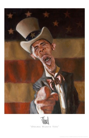 Barack Obama Wants You Movie Poster - political art